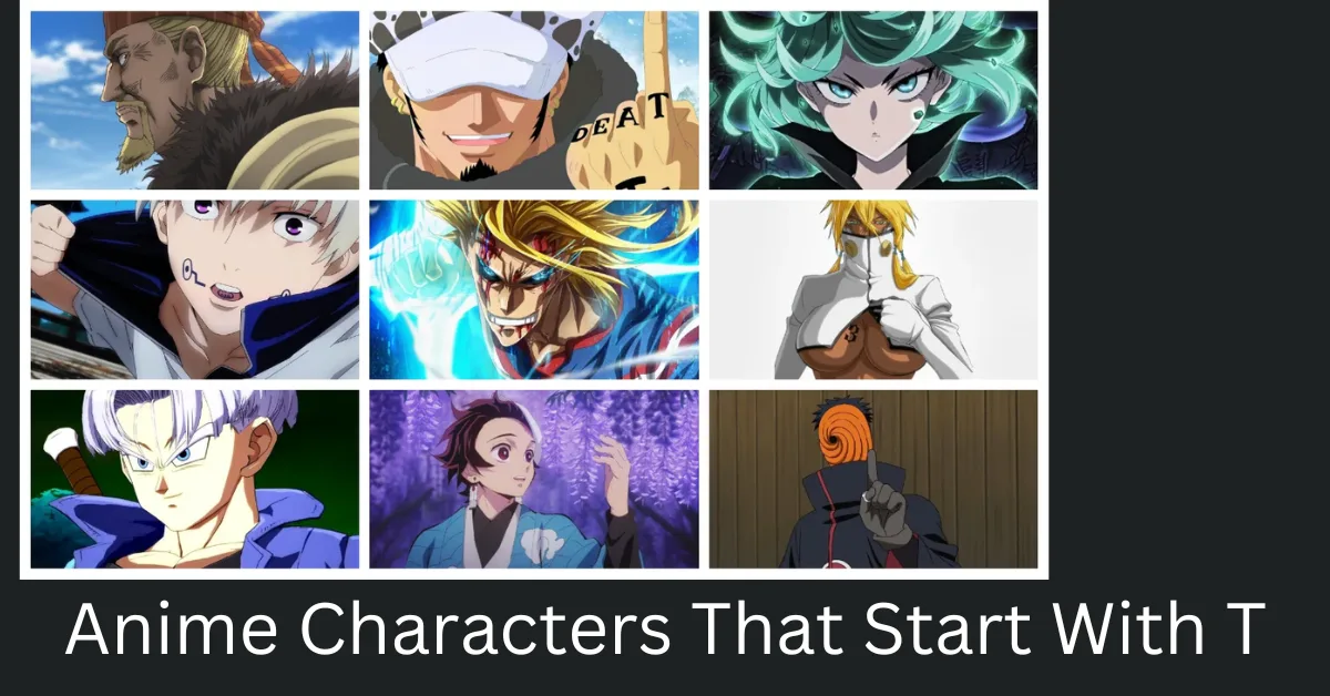 Anime Characters That Start With T