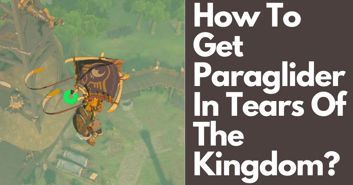 How To Get Paraglider Tears Of The Kingdom